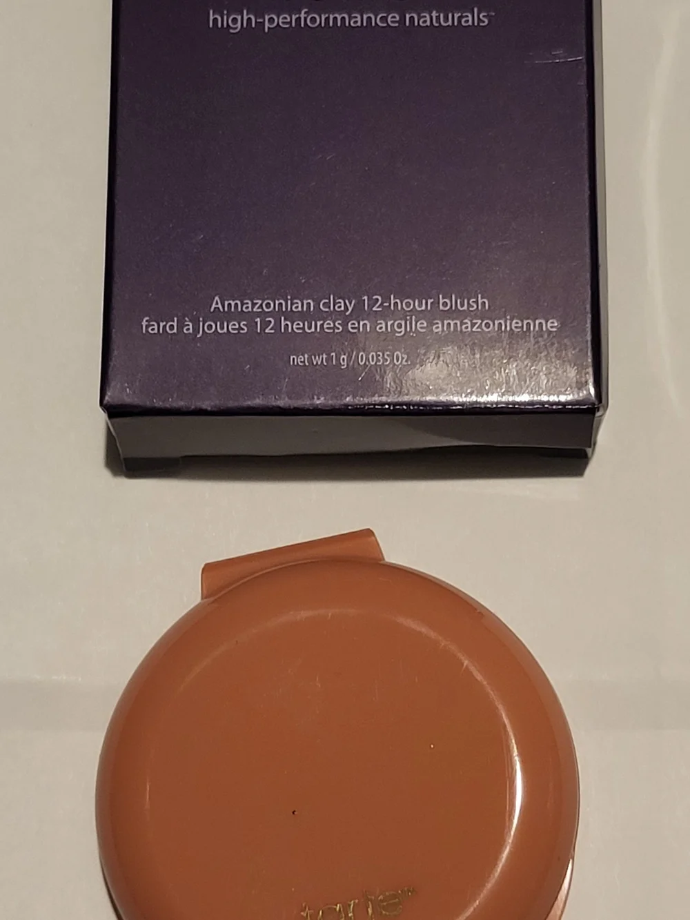 Tarte Amazonian Clay 12hr Blush Cheek Party Dress Travel Deluxe 0.5 Oz Neutral
